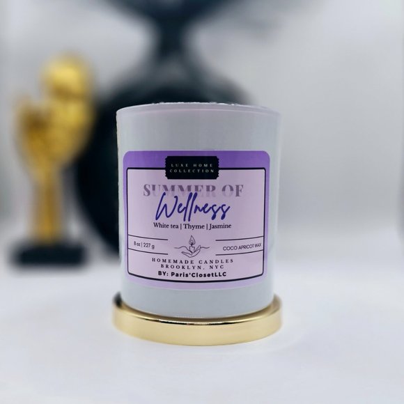 Luxe strong scented candle with Wooden wicks and Coco Apricot creme wax - Picture 2 of 10